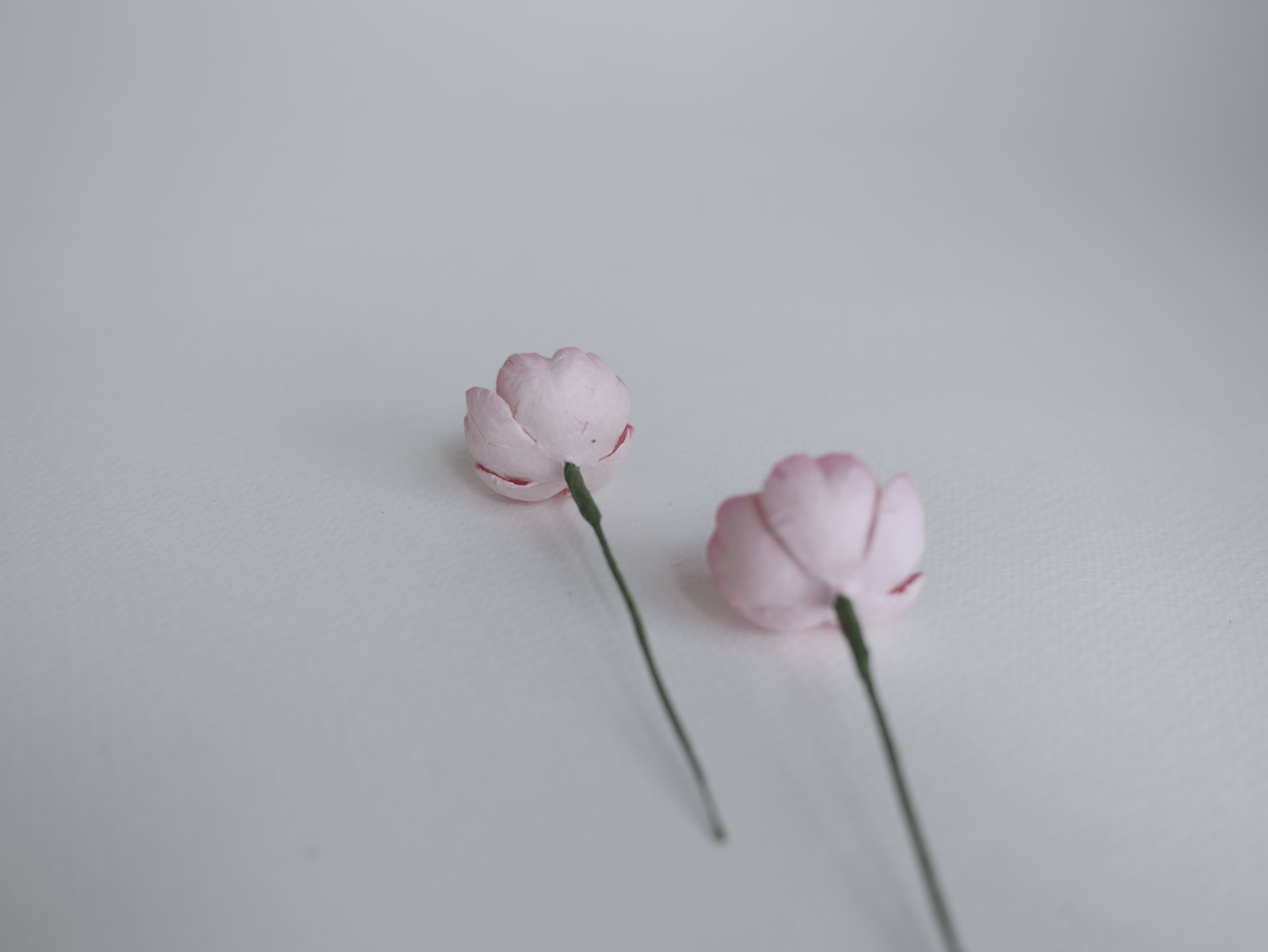 ดอกกุหลาบกระดาษสา peony ดอกไม้กระดาษสาราคาส่ง, ดอกไม้กระดาษ,ดอกไม้ประดิษฐ์ สำหรับตกแต่งของชำร่วย งานแต่งงาน ดอกกุหลาบกลม peony ขนาด 3.5 cm. จำนวน 25 ดอก, สีชมพูปัดสีขาว เกสรสีดำ Paper Flowers, Peony flowers supplies size 3.5cm./ 25 pieces, handmade flower