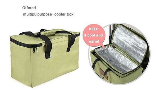 กระเป๋าเก็บความร้อน-เย็น 6 ชมพร้อมที่วางเเก้ว สำหรับรถเข็น keenz 7S wagon