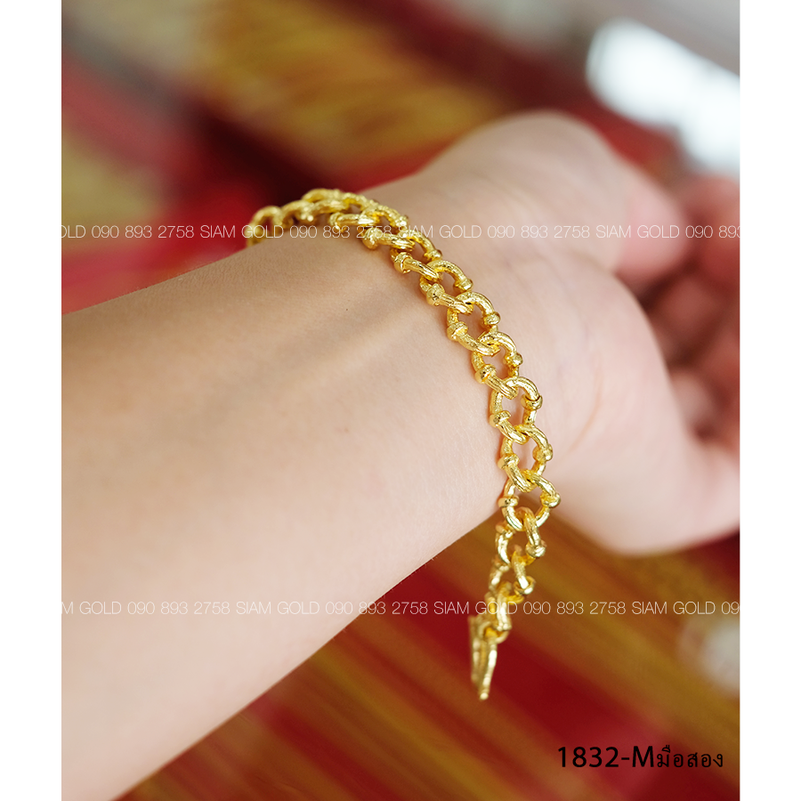 (M-มือสอง) สร้อยข้อมือ เลสห่วง 1 บาท