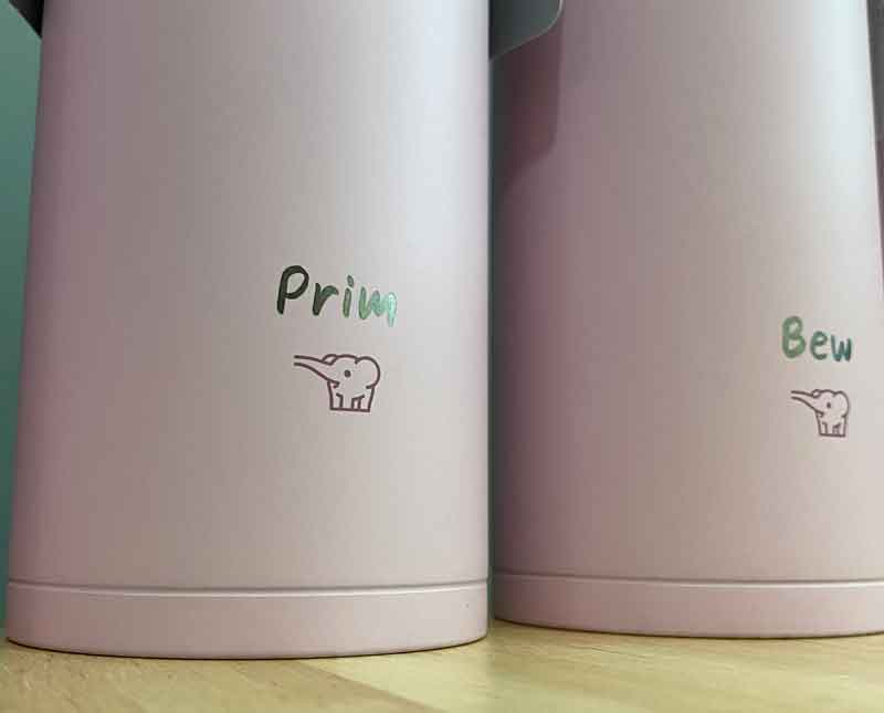 สลักชื่อ สลักข้อความ สลักรูป เลเซอร์ชื่อ เลเซอร์ข้อความ เลเซอร์รูป บนกระบอกน้ำ