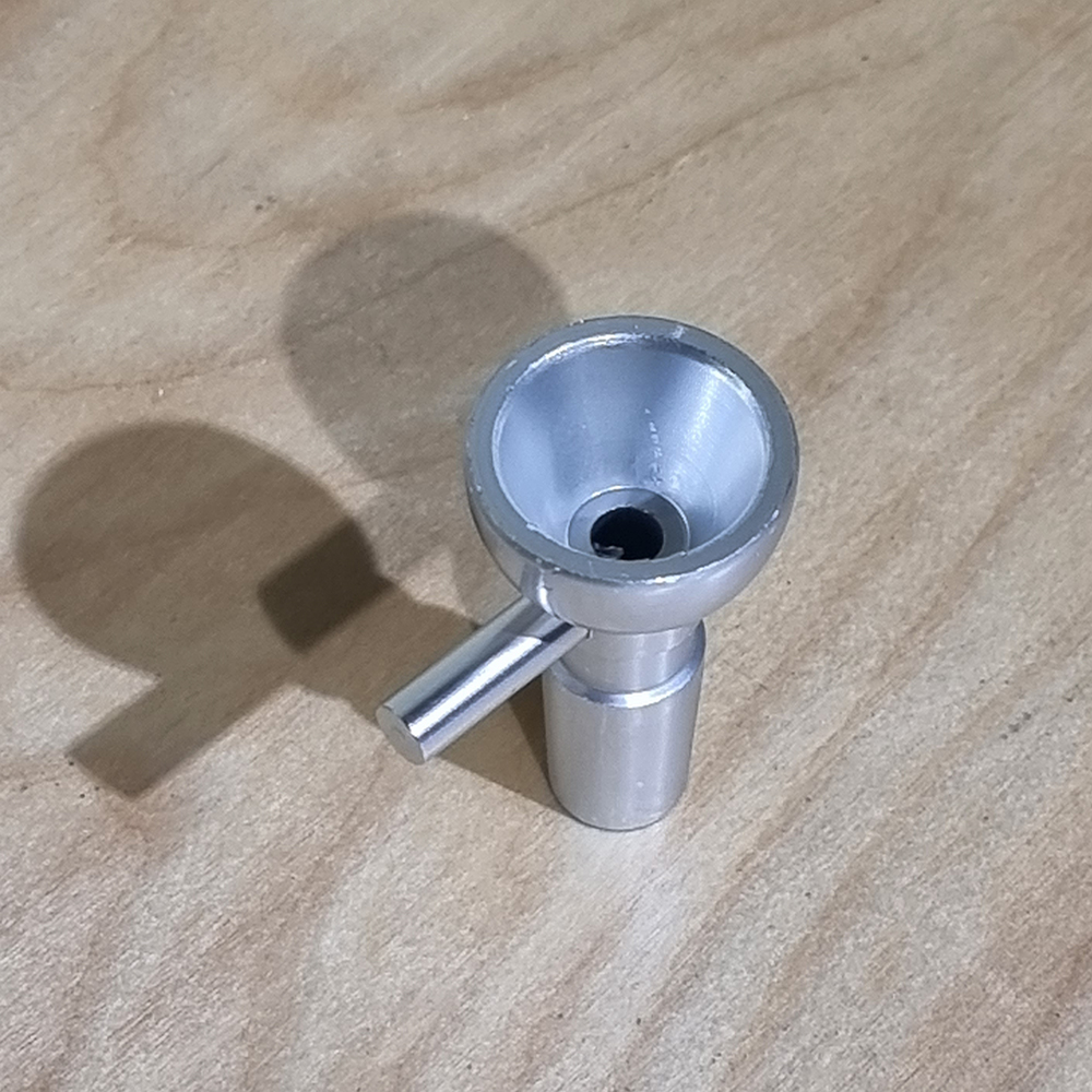 [1005] บัวผัน อลูมิเนียม ชุบสี พร้อม screen ข้อต่อขนาด 14mm มีขาจับกันร้อน โจ๋โลหะ โจ๋เมทัล ไม่มีแตก