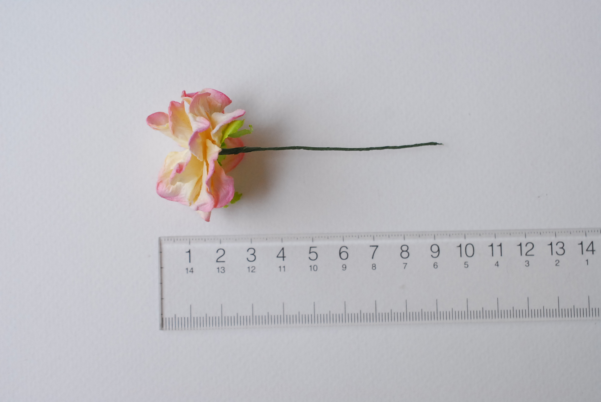 ดอกไม้กระดาษสา ราคาส่ง, ดอกการเดนเนียกระดาษสา ดอกไม้ประดิษฐ์ ตกแต่งงานแต่งงาน ประดิษฐ์ข้อมือเพื่อนเจ้าสาว ขนาด 3.5 cm., สำหรับของชำร่วย, งานแต่งงาน, ดอกไม้ทำข้อมือเจ้าสาว สีชมพูปัดครีม จำนวน 25 ดอก Paper flower, 25 Pieces mulberry gardenia flowers supplie