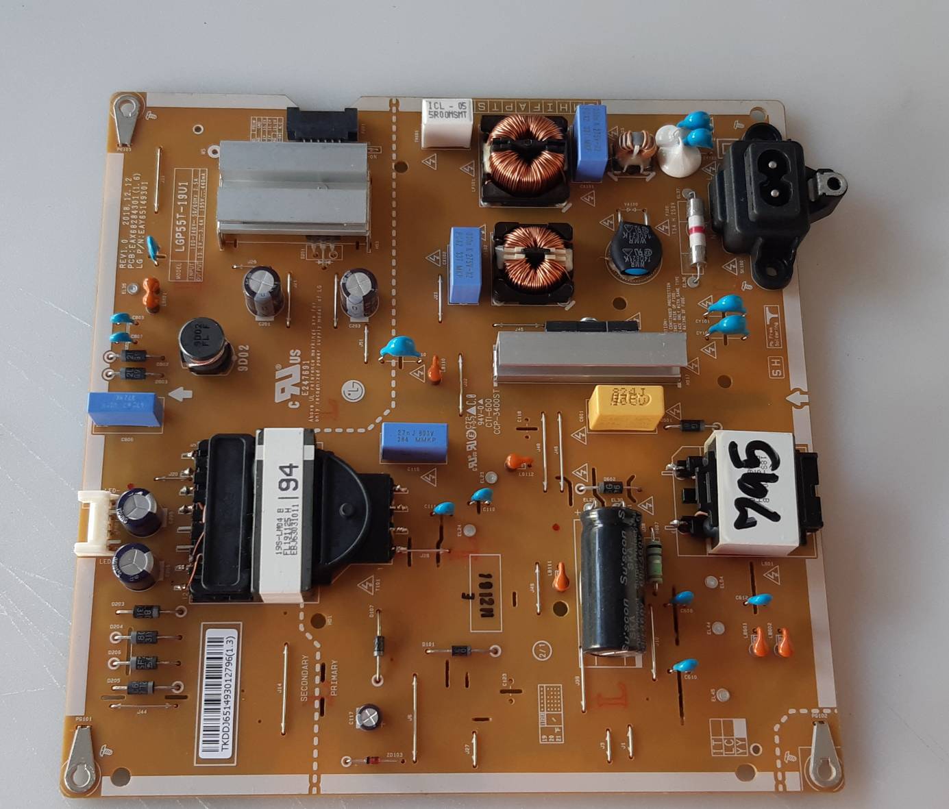 อันที่ 795 LG 55UM7290PTD ซัฟฟลาย EAX68284301 ดีเทสแล้ว