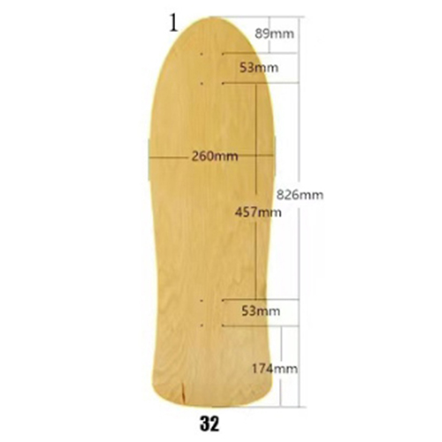 [0301] บอร์ดไม้เซิร์ฟสเก็ต 32 นิ้ว หลายทรง surf skate duck old school