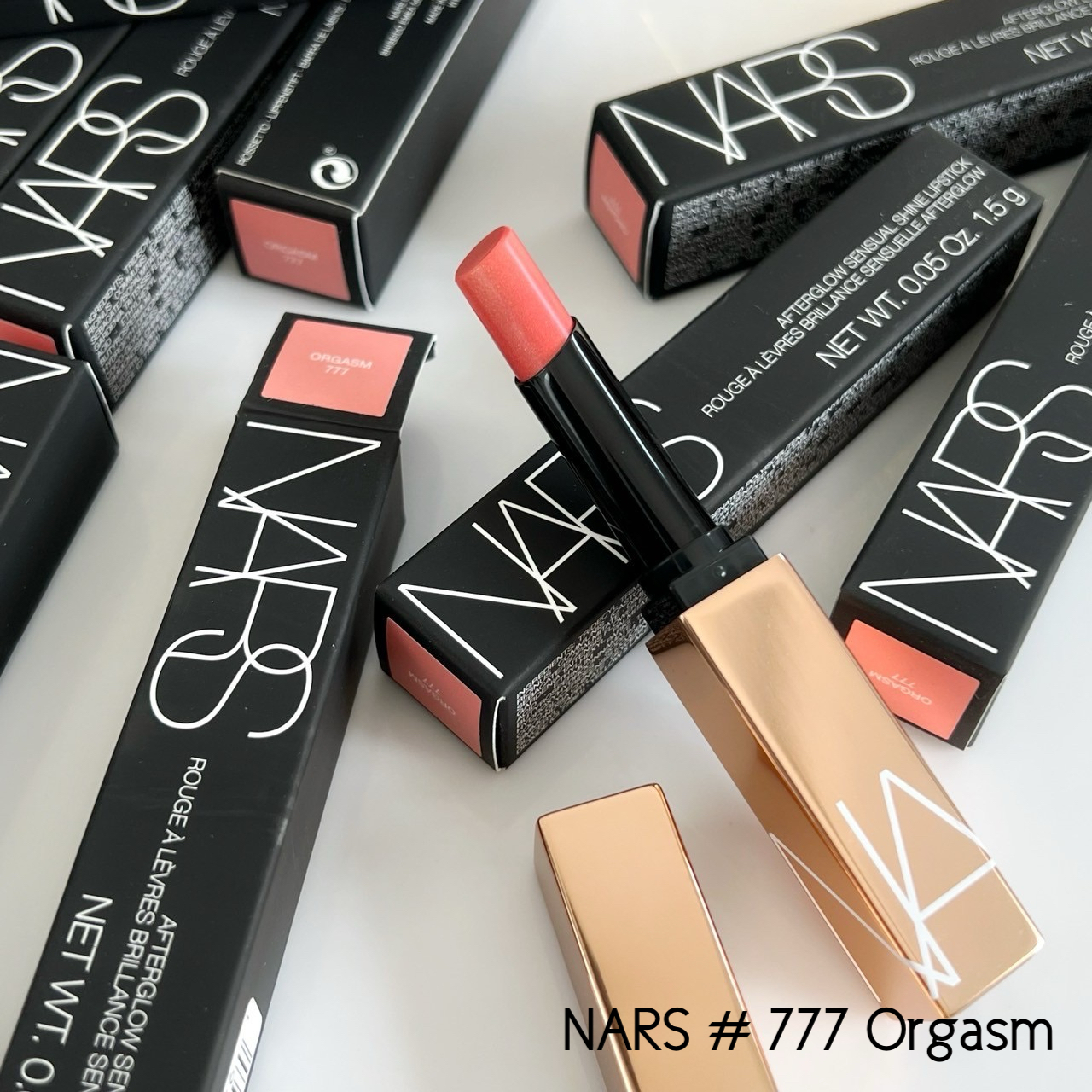 ลิปสติก Nars Afterglow Sensual Shine Lipstick 1.5g # Orgasm