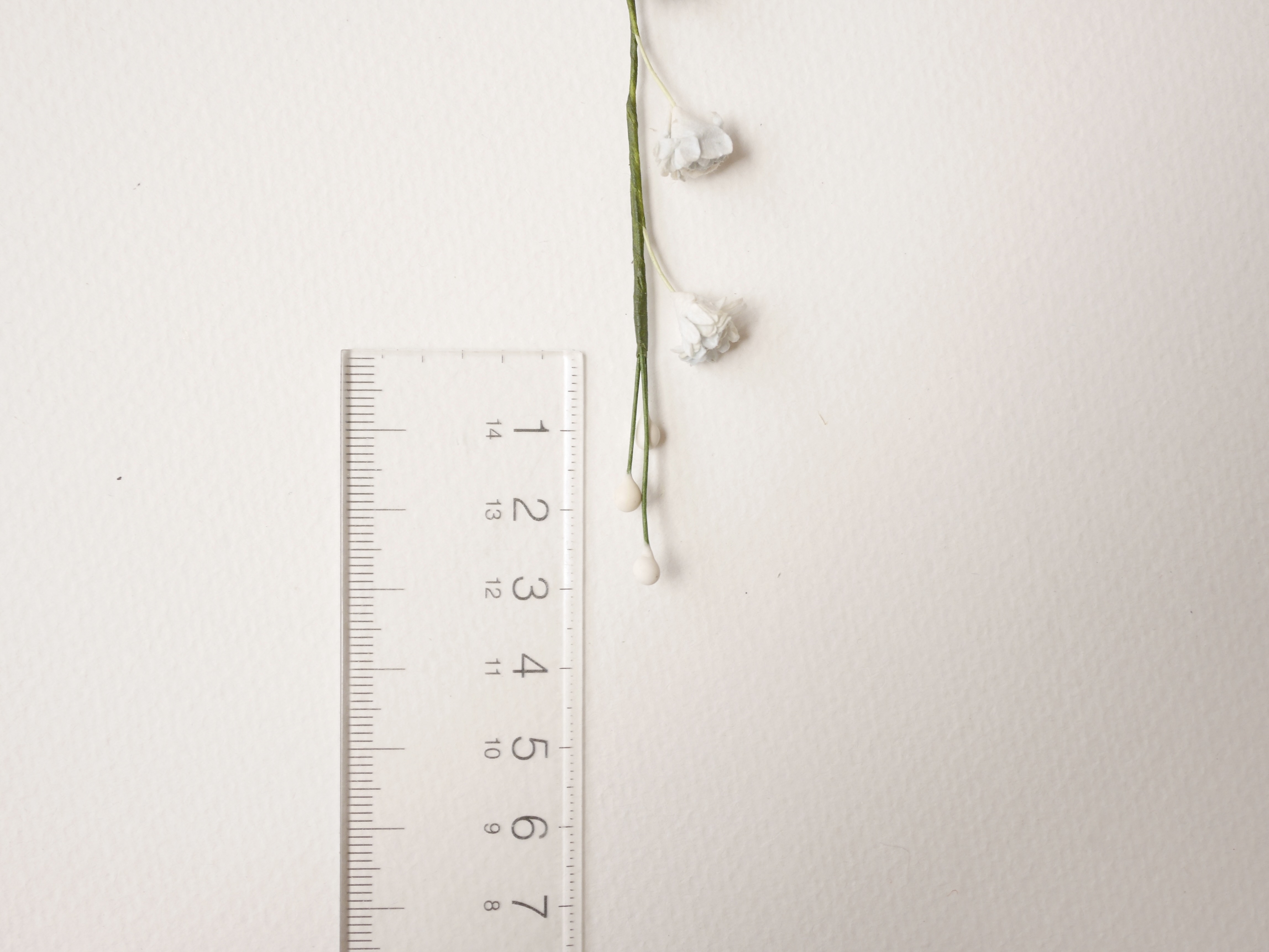 ดอกไม้ประดิษฐ์, ดอกไม้กระดาษสา, ดอก gypsophila, ดอกยิปโซ, ดอกยิปโซก้าน เกสรสีขาว งานประดิษฐ์ตกแต่งของชำร่วย, ดอกไม้ทำพานพุ่ม,พานพวงมาลัย, พานรับไหว้, ขนาด 1 cm. สีฟ้าตุ่นปัด