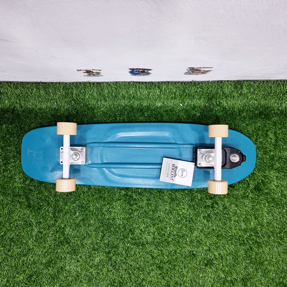 0202 สเก็ตบอร์ด Penny 32" street cruiser แปลง surfskate ใส่ Waterborne หลังไม้ Street surf skateboard