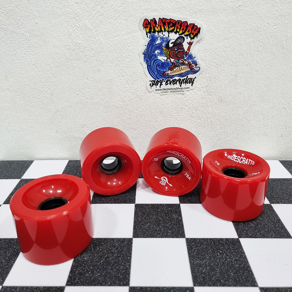 [0317][ลด50%] ชุดล้อสเก็ตบอร์ด 4ล้อ 70x50mm ยางนิ่ม 78A สำหรับ longboard dance