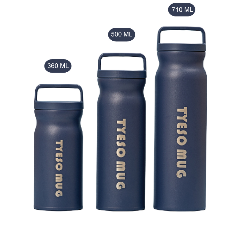 กระบอกน้ำสุญญากาศ มีหูถือ Tyeso 360, 500, 710 ml.