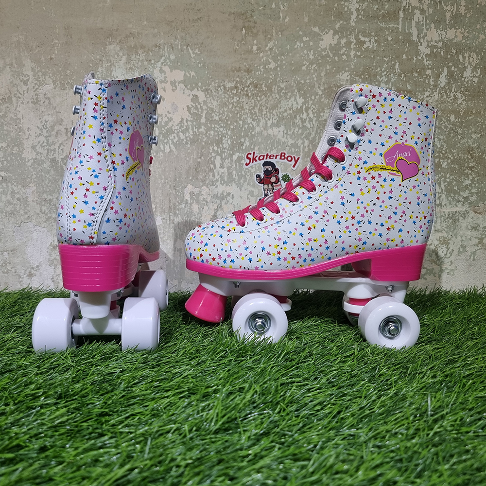 0231 รองเท้า Roller skate ผิวมัน ส้นสูง สำหรับผู้ใหญ่ คุณภาพดี