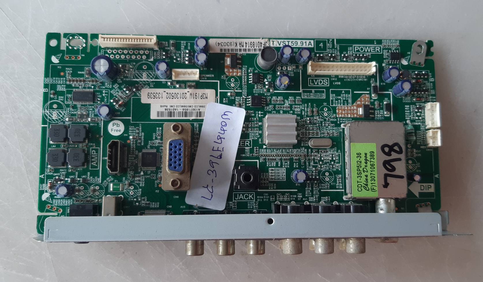อันที่ 798 SHARP LC-39LE440M ซีสเตร็ม T.VST59.91A M3NC31W 3NC-33W ดีเทสแล้ว