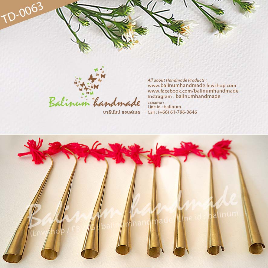 (ราคา 1 เซต) Unique Brass Claw Nails for Thai Traditional Costume Jewelry Thailand Classical Dance Collectible เล็บฟ้อนภูไท งานทองเหลือง ทอง (Gold)