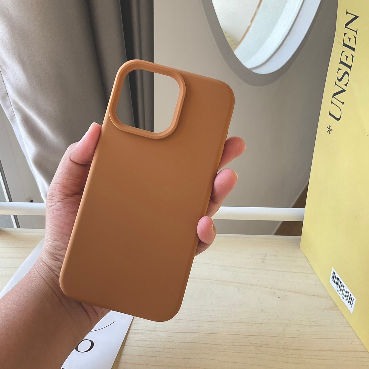 Silicone premium case v.3 (brownie colors)