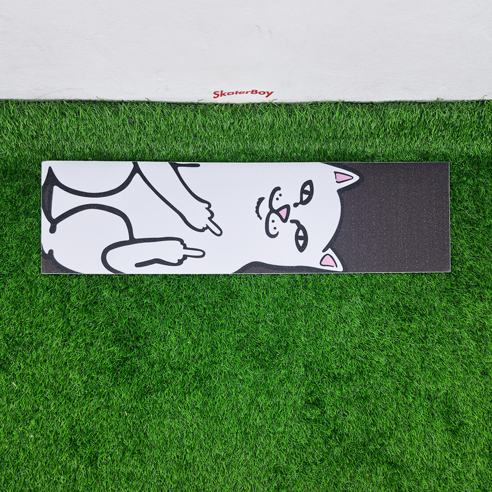 [0304] สติ๊กเกอร์กระดาษทราย 83x24cm ลายแมวขาว ขายโดยแมวส้ม