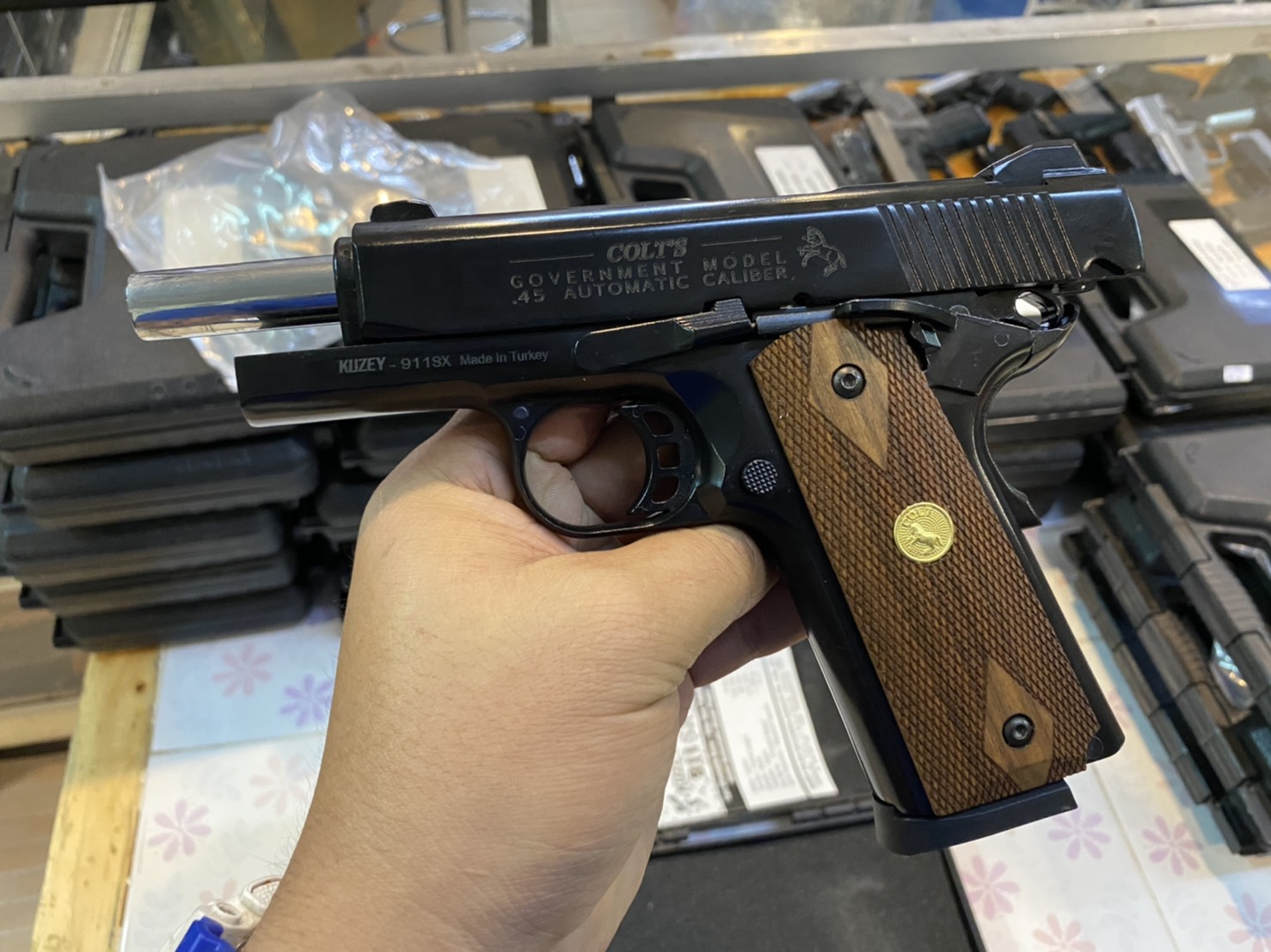KUZEY M1911 ลาย Government ลำกล้อง 4" ดำ