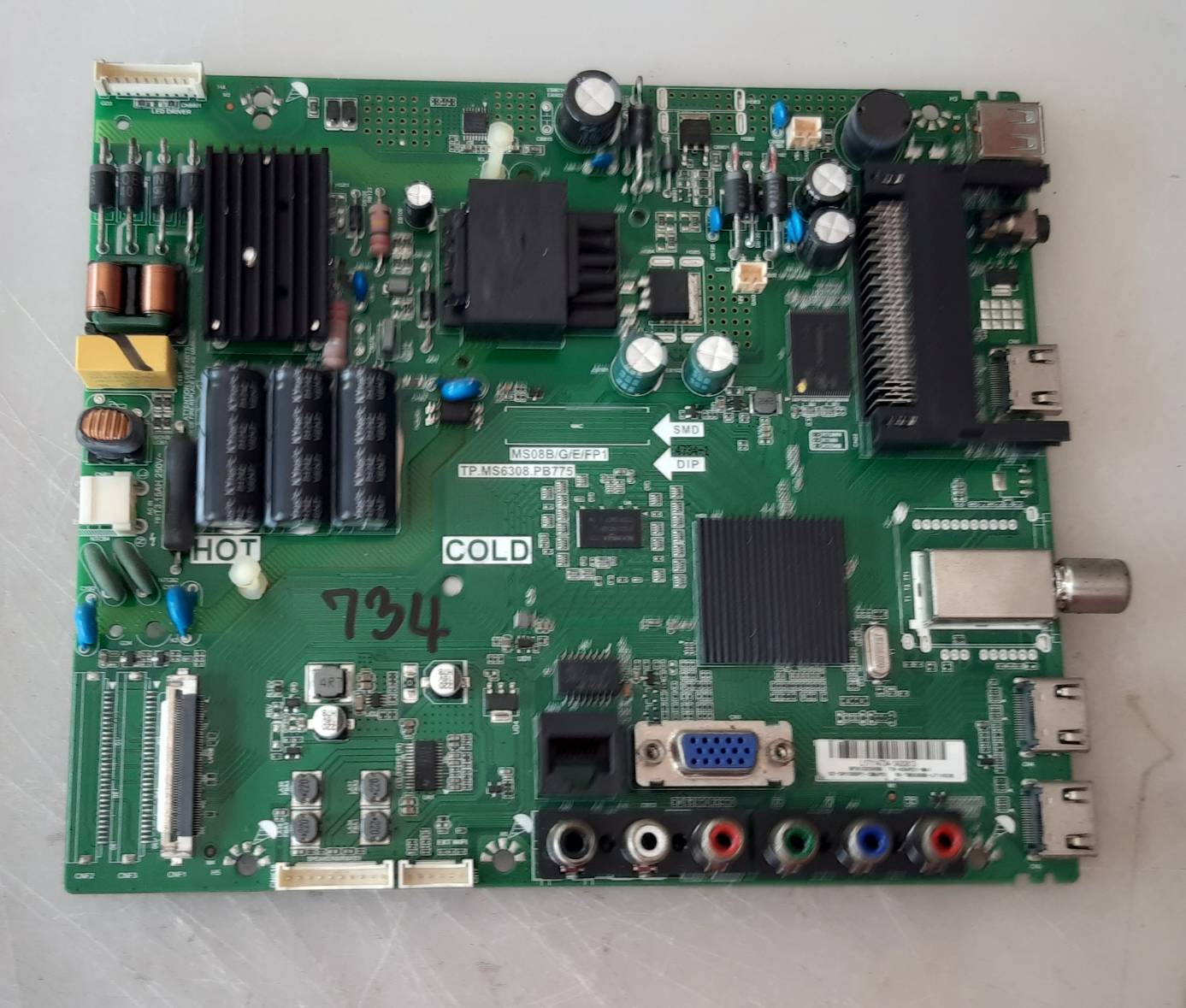 อันที่ 734 TCL 40S3830 ซีสเตร็ม TP.MS6308.PB775 ดีเทสแล้ว