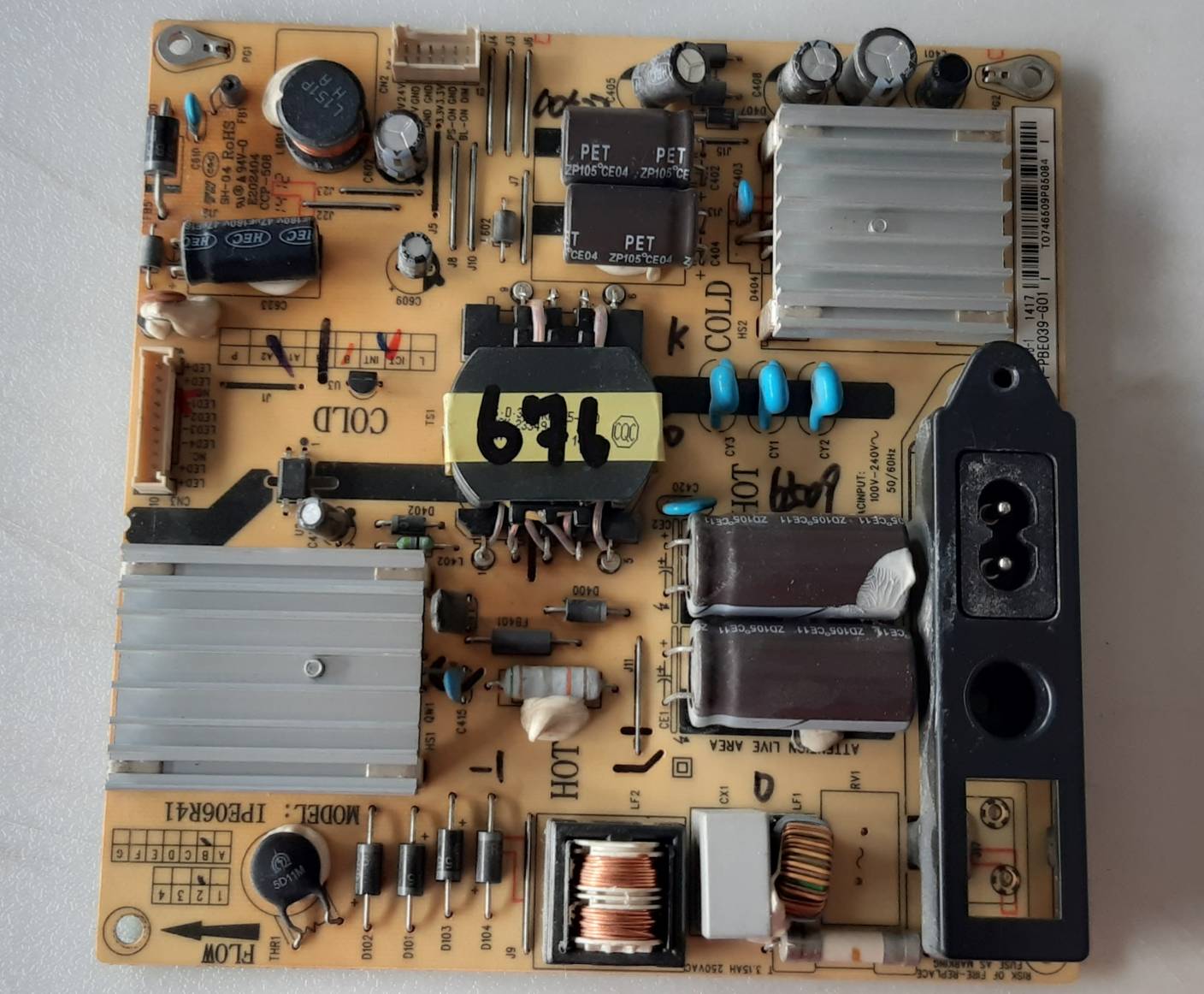 อันที่ 676 TCL 40B2600 ซัฟฟลาย 81-PBE039-G01 IPE06R41 ดีเทสแล้ว