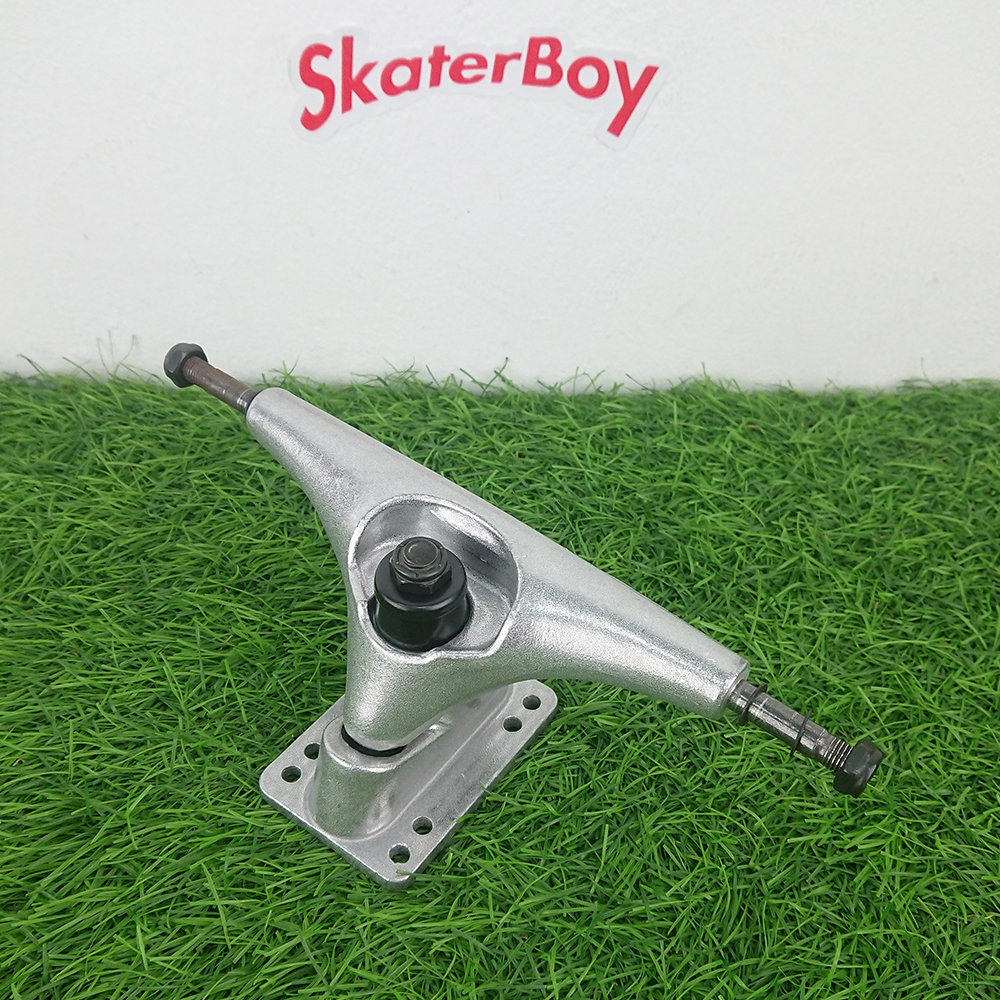 [0306] Surf truck (short spring). Can be fully turned. Bolt holes are threaded. Width 6.25 inches, height 2.5 inches. Great value.