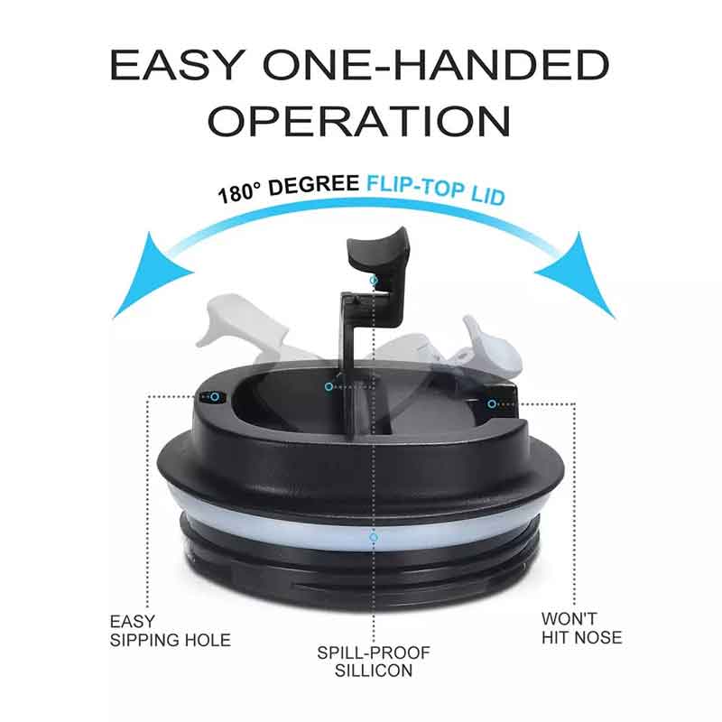 แก้วน้ำสุญญากาศ แบบเปิดล๊อก 380, 510 ml