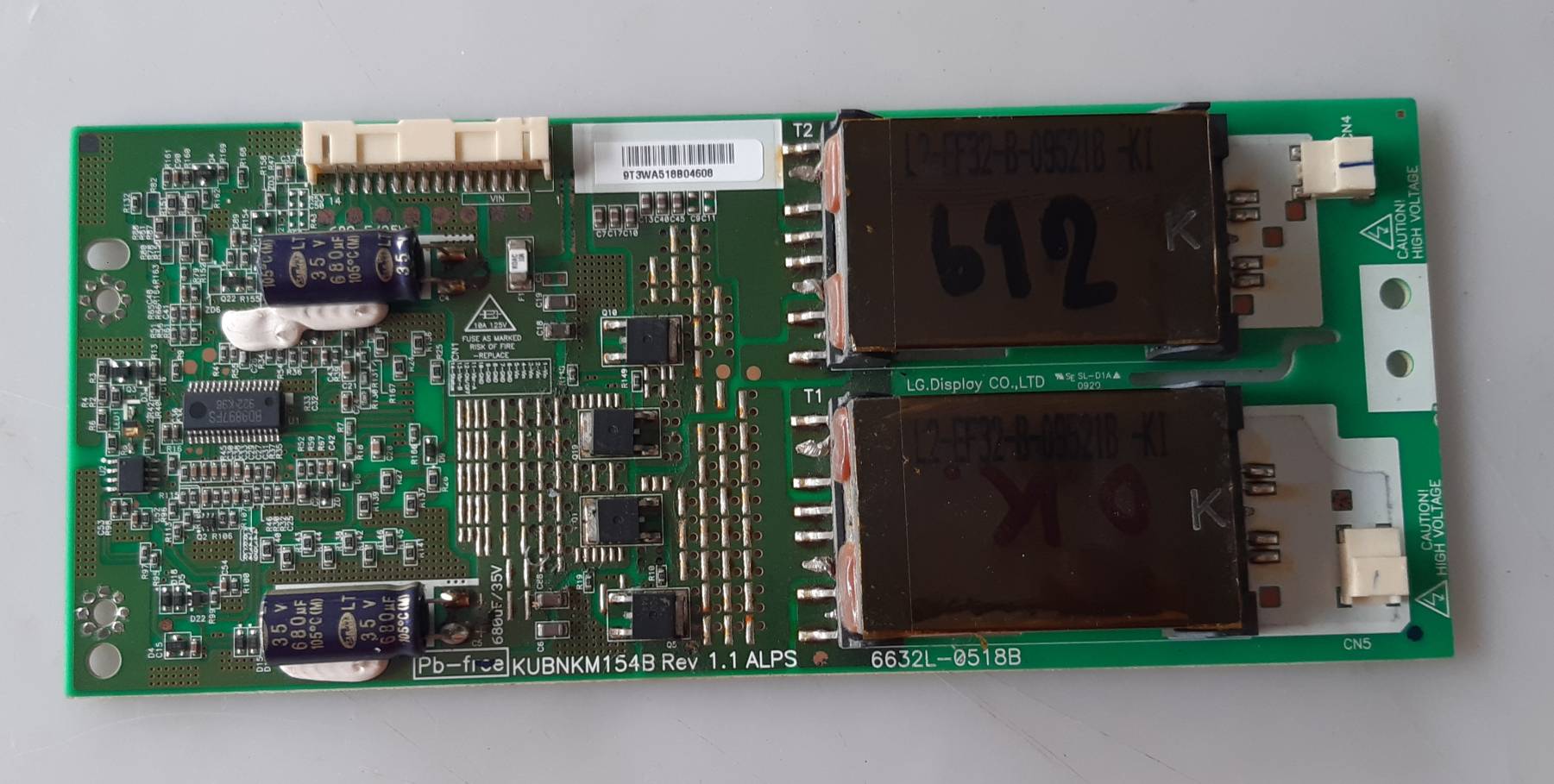 อันที่ 612 LG 32LF20FR อินเวอร์เตอร์ 6632L-0518B ดีเทสแล้ว