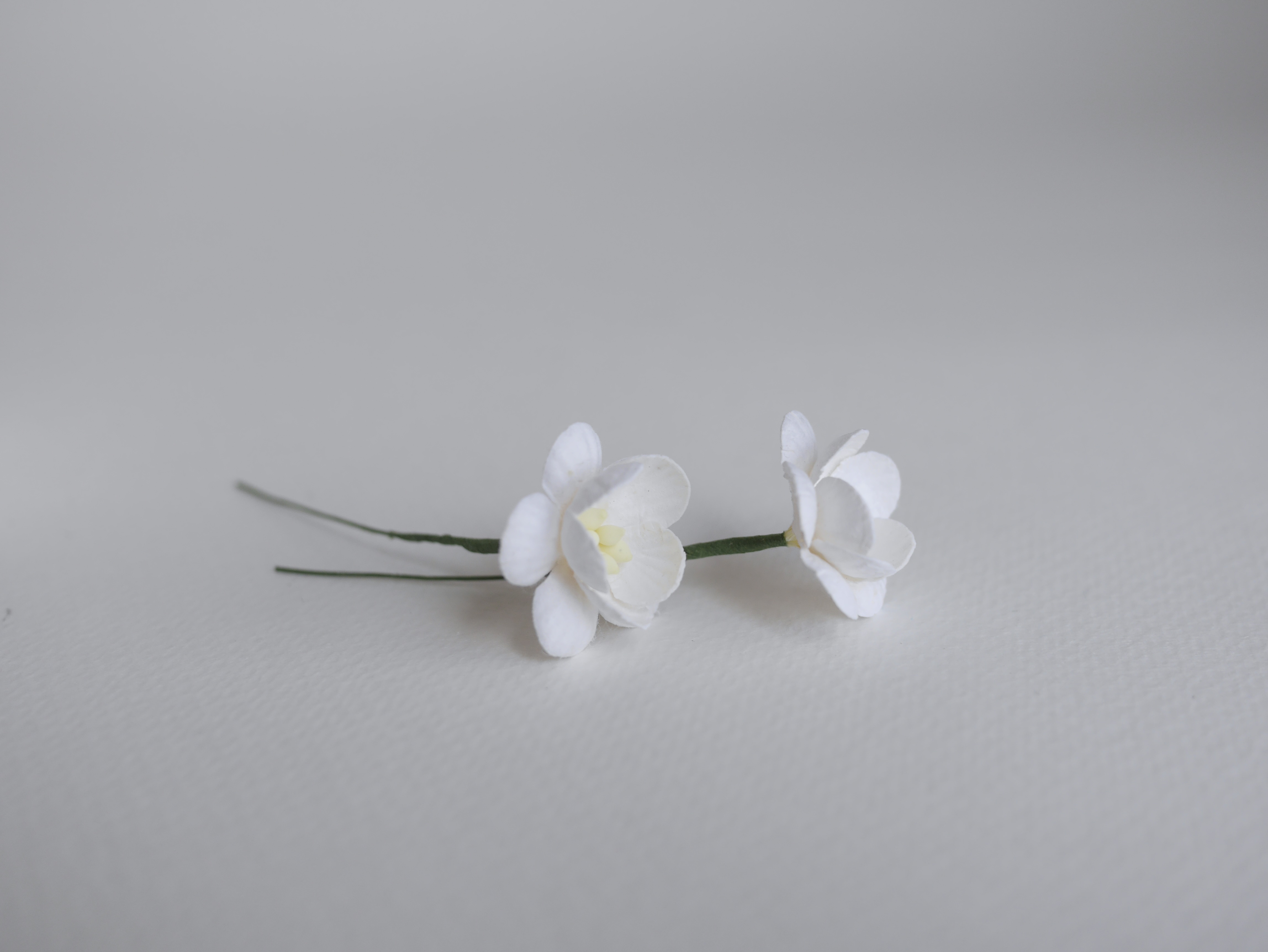 ดอกไม้กระดาษสา ดอกซากุระกระดาษ ขนาดเล็ก ดอกไม้กระดาษสาราคาส่ง ดอกไม้กระดาษสำหรับตกแต่งของชำร่วย งานแต่งงาน ทำช่อดอกไม้ติดอกเจ้าบ่าว ข้อมือดอกไม้เจ้าสาว ขนาด2.5 cm. 50 ดอก สีขาว white Paper flowers supplies: DIY wedding tools small Cherry blossom (Sakura)