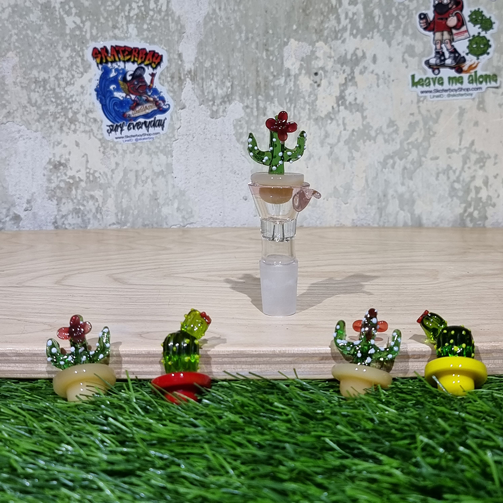 [1005] ตัวปิดบัวผัน แก้ว รูปกระบองเพชร ลดลมเข้า เพิ่มประสิทธิภาพการเผาไหม้