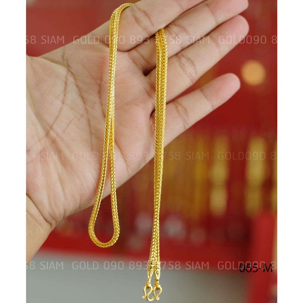 (M) สร้อยคอ สี่เสา 1 บาท (มีคลิปรีวิว)
