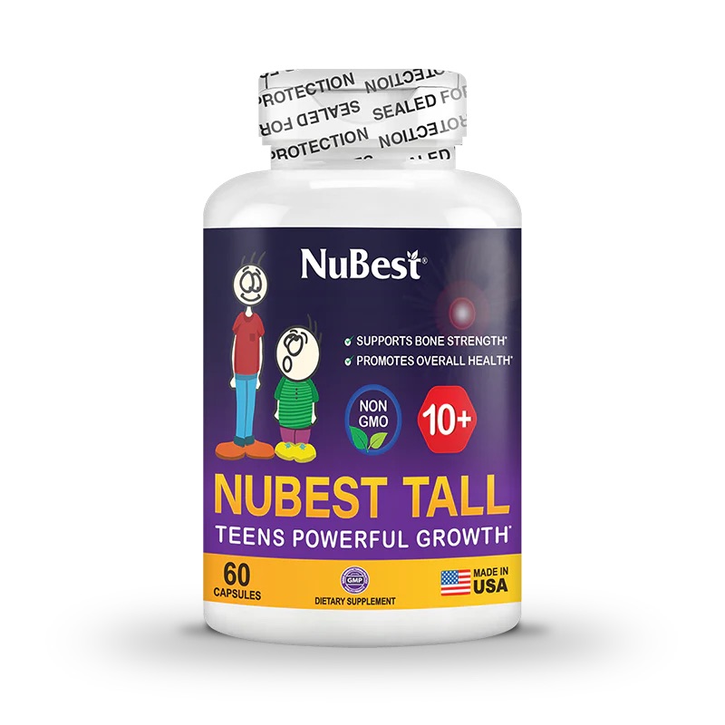NuBest Tall 10+, Powerful Growth for Kids & Teens (10+), Milk Drinkers, 60 Capsules 0 กก.