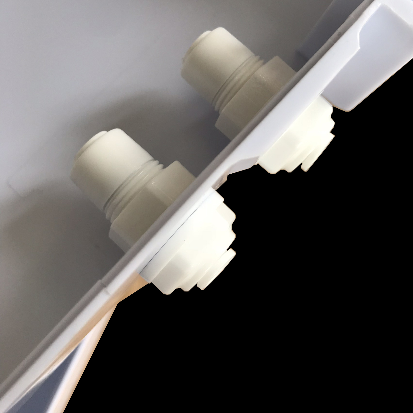 Bulk Head Adapter (3/8OD x 3/8OD) สวมเร็ว Speed Fit 10 Pcs.