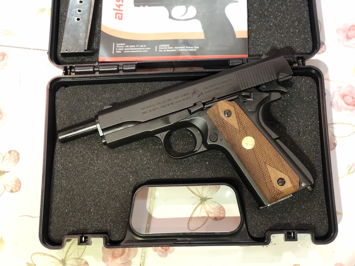 AKSA COLT 1911 ลาย 100 ปี สีดำ