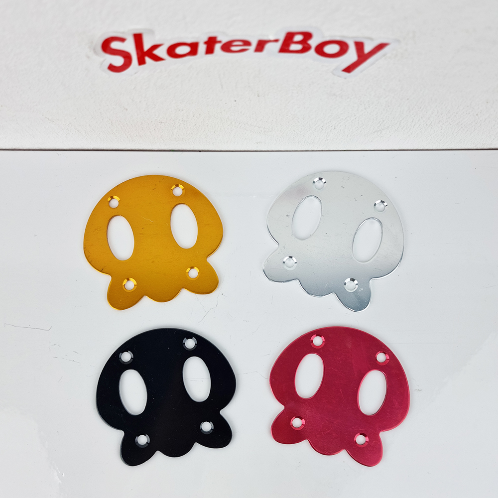 [0302] แผ่นปะเก็น รองน็อตยึดทรัค สเก็ตบอร์ด รูในห่าง5.5cm ทรงPanda ช้วยถนอมไม้