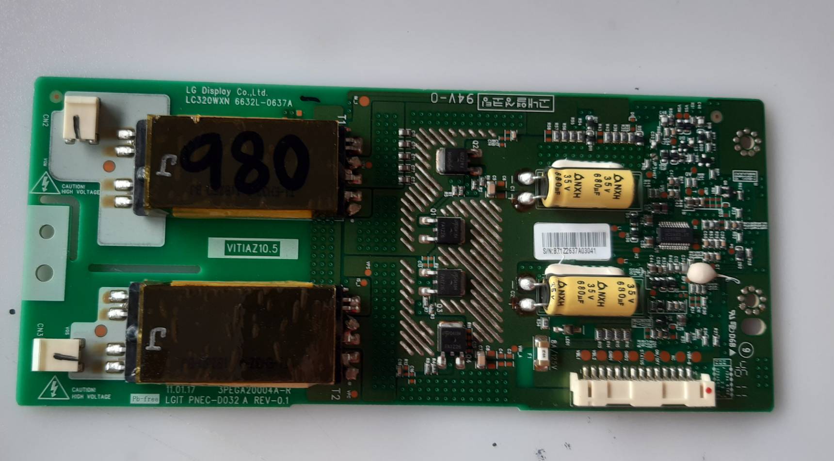 อันที่ 980 LG 32LK311 อินเวอร์เตอร์ 6632L-0637A LC320WXN ดีเทสแล้ว