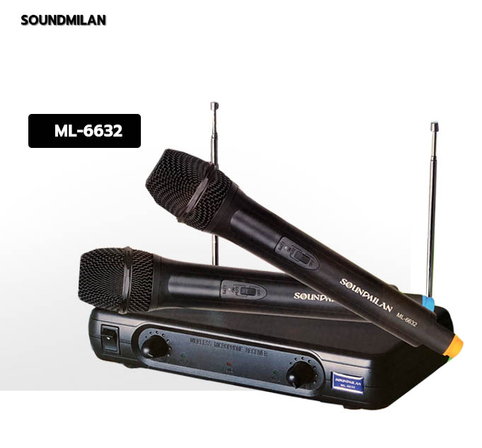 ไมค์ลอย ไมโคโฟนไร้สาย Soundmilan ML-6632