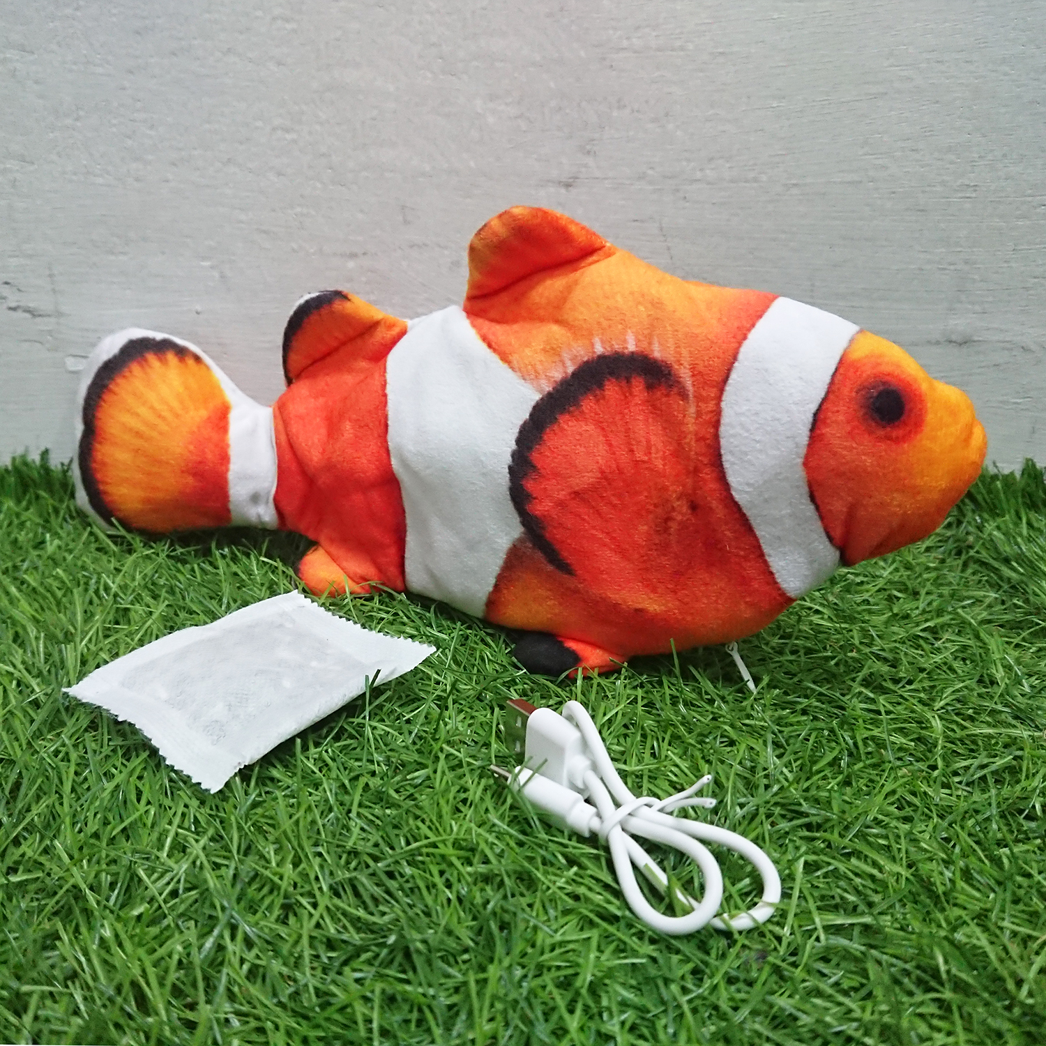 [1100] ของเล่นแมว ปลาสด ดิ้นได้ เลือกได้ 16 สายพันธุ์ ชาร์จ USB ฟรี ซอง Catnip ตำแยแมว