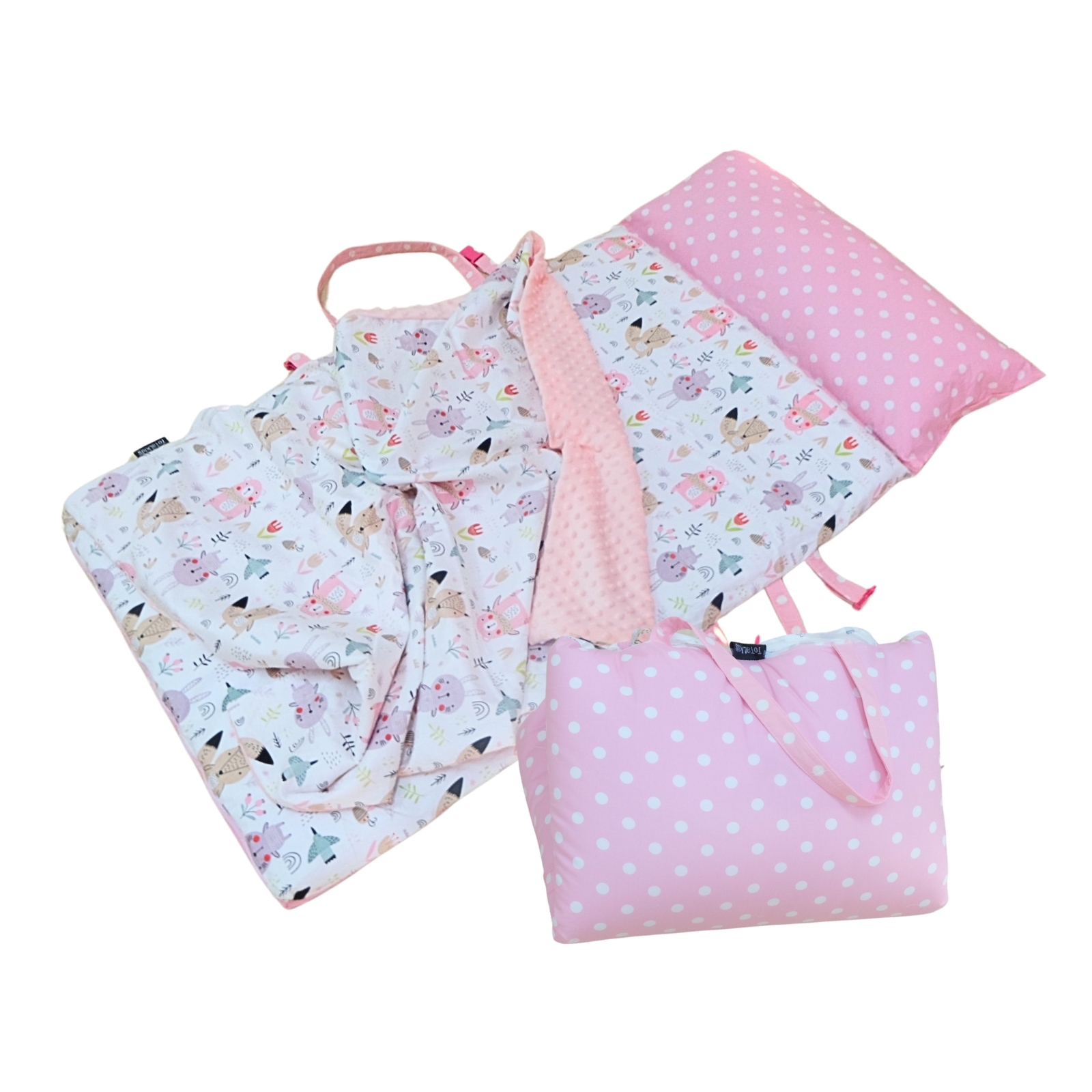 ที่นอนอนุบาลไส้กันน้ำ หมอนและที่นอนติดกัน ผ้าห่มแยก ถอดปลอกได้