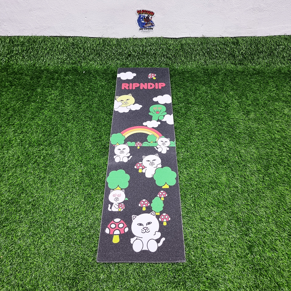 [0304] สติ๊กเกอร์กระดาษทราย ลายหลุย มาริโอ ขนาด 83x24cm street skateboard Grip tape