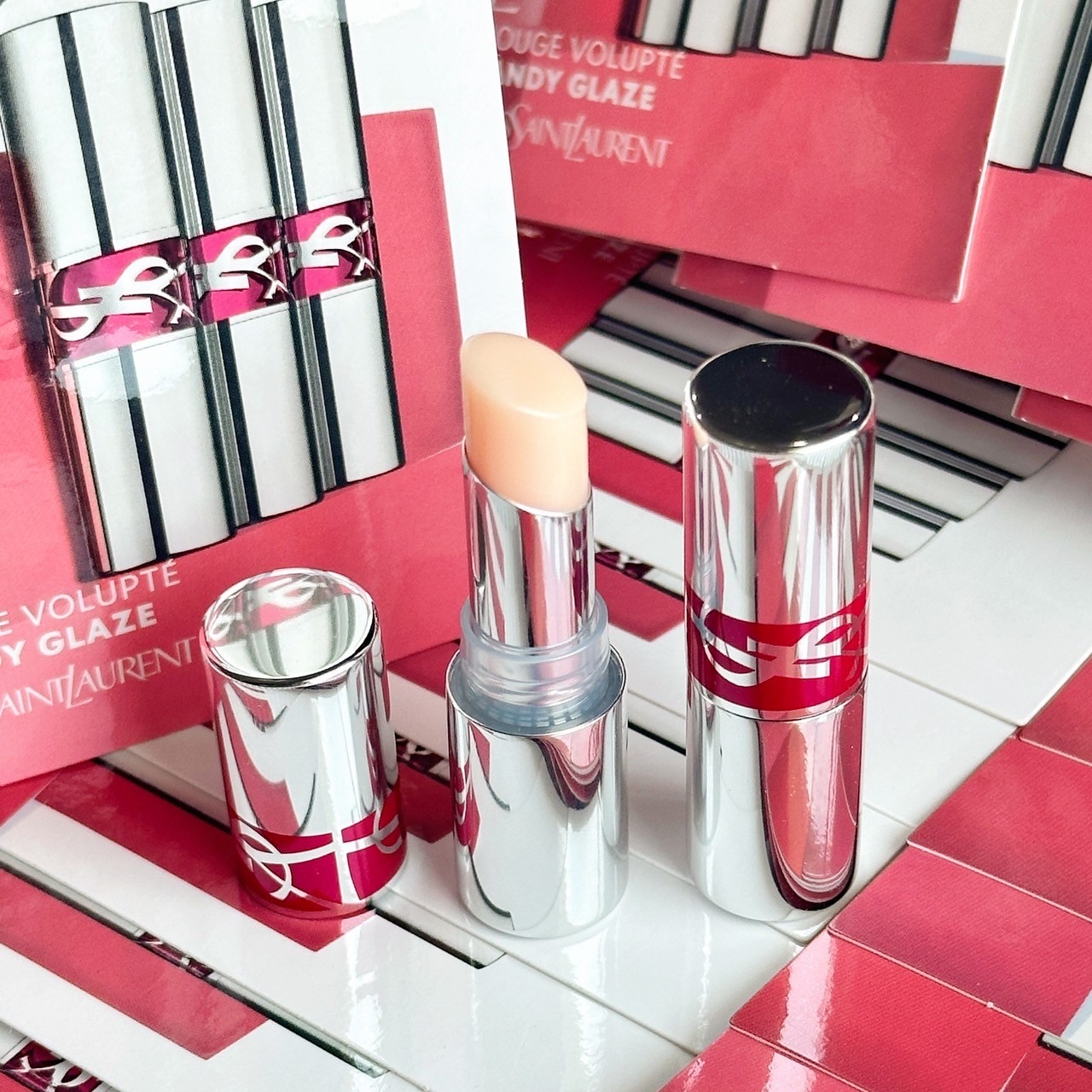 ลิปสติก YSL Loveshine Candy Glaze 1g Mini Size #2 Healthy Glow Plumper