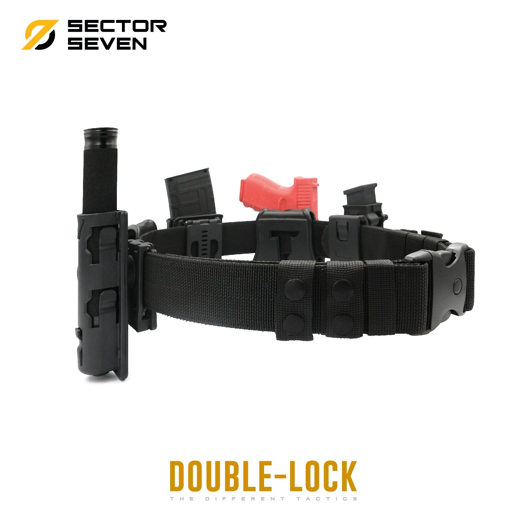 เข็มขัดสนาม Sector7 หัว Double-Lock (K0170)