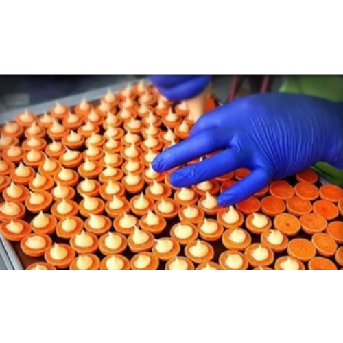 [ยกลัง 10กล่อง] SKB35 ถุงมือไนไตร สีม่วงกำมะหยี่ ไม่มีแป้ง หนา 3 มิล ยาว 9 นิ้ว หนัก 3.5กรัม แบรนด์ ดูราเซฟ