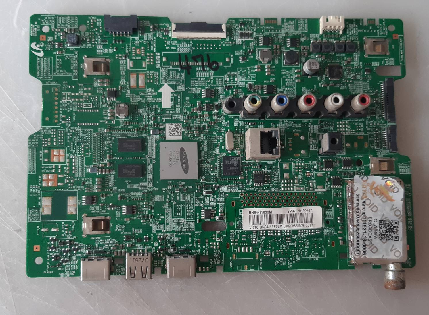 อันที่ 476 Samsung UA49J5250AK ซีสเตร็ม BN41-02585B BN94-11899M ดีเทสแล้ว