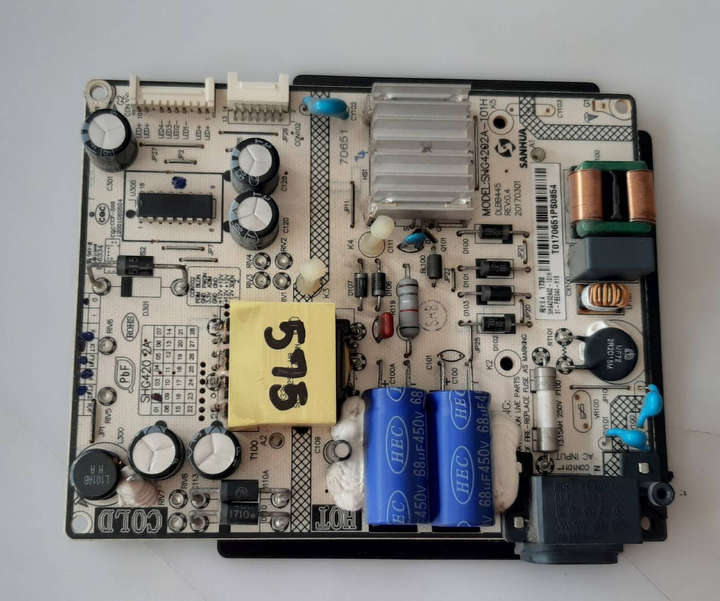 อันที่ 575 TCL 43P2US ซัฟฟลาย SHG4202A-101H DLBB445 ดีเทสแล้ว
