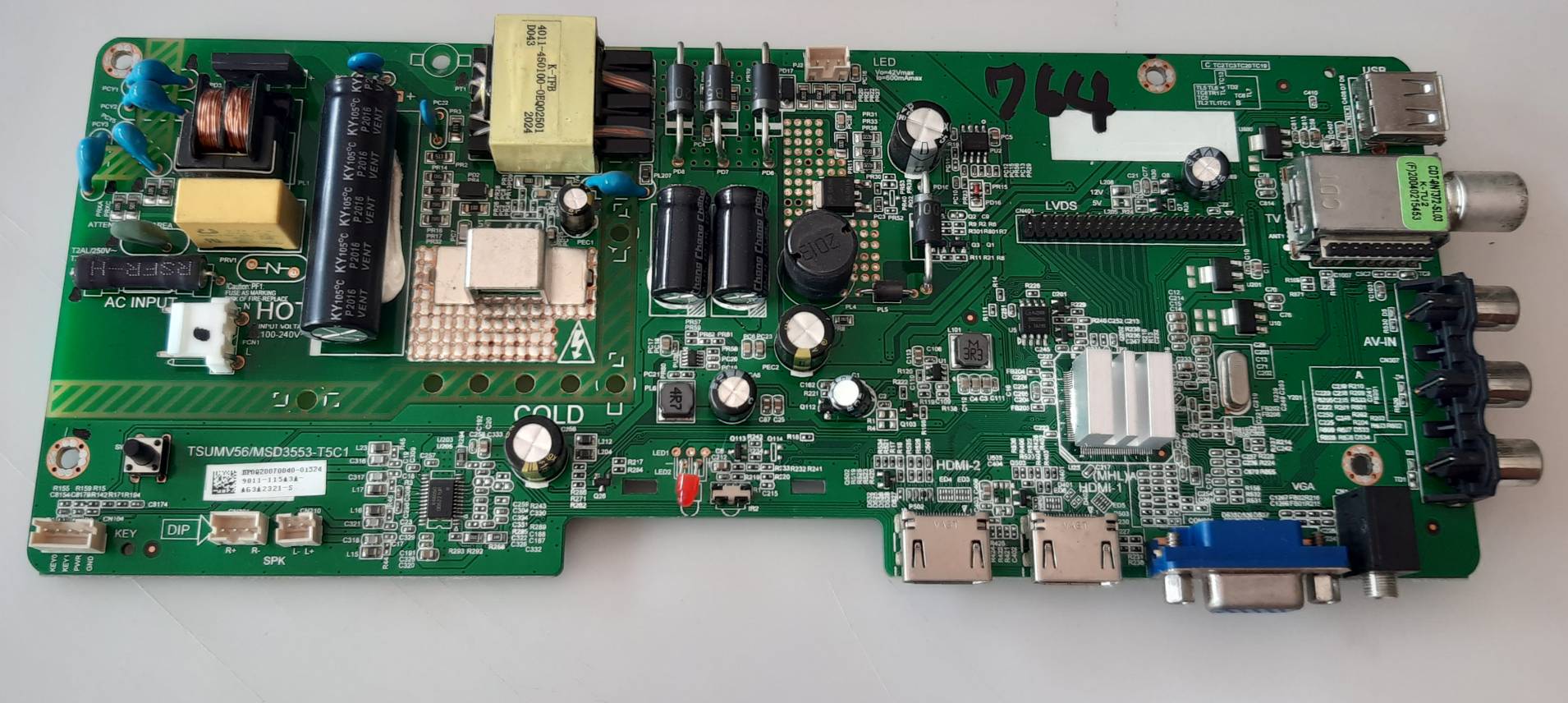 อันที่ 764 PHILIPS 32PHA4002S ซีสเตร็ม TSUMV56-MSD3553-T5C1 ดีเทสแล้ว