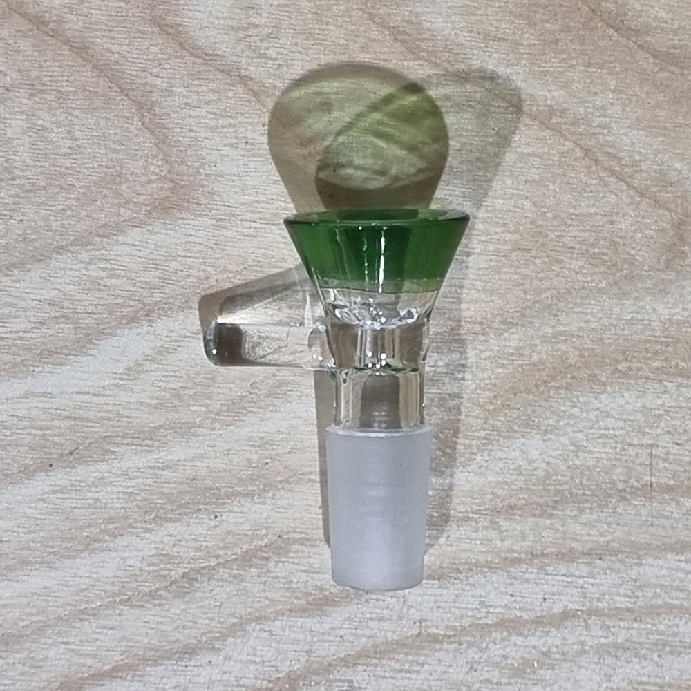 [1005] บัวผัน แก้ว ข้อต่อ 2ขนาดมาตราฐาน 14mm 18mm มีก้านจับกันร้อน หลากสี