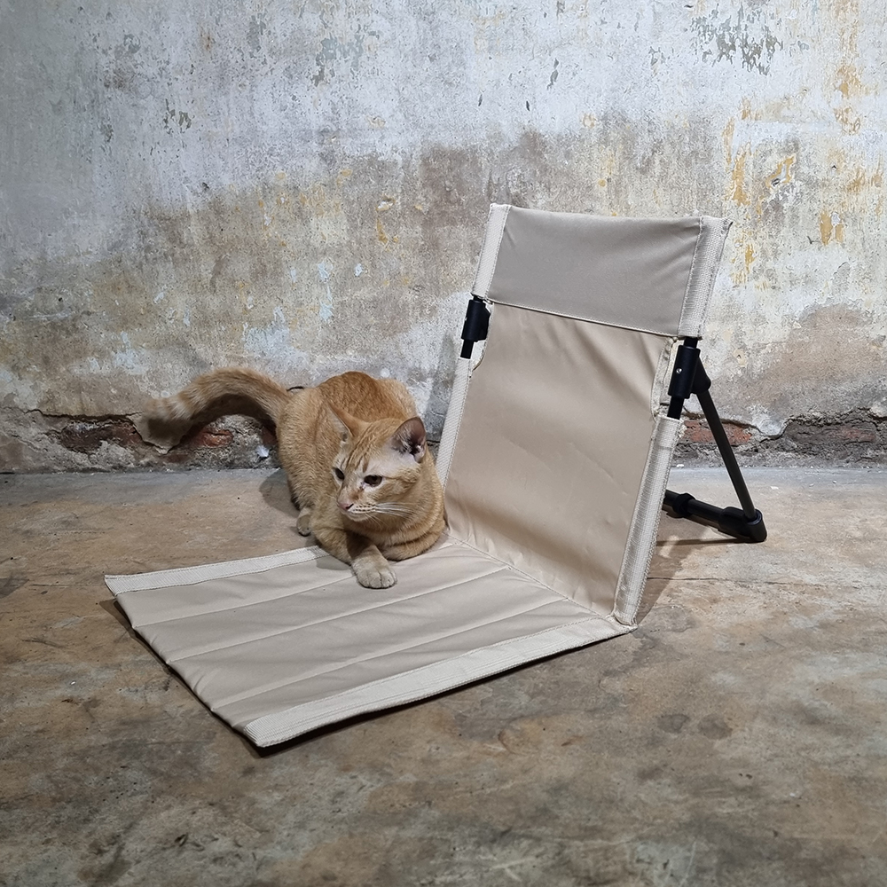 [1200] พนักพิงเบาะ เก้าอี้พับ แบบพกพา Outdoor Camping ปิคนิค สวนสาธารณะ