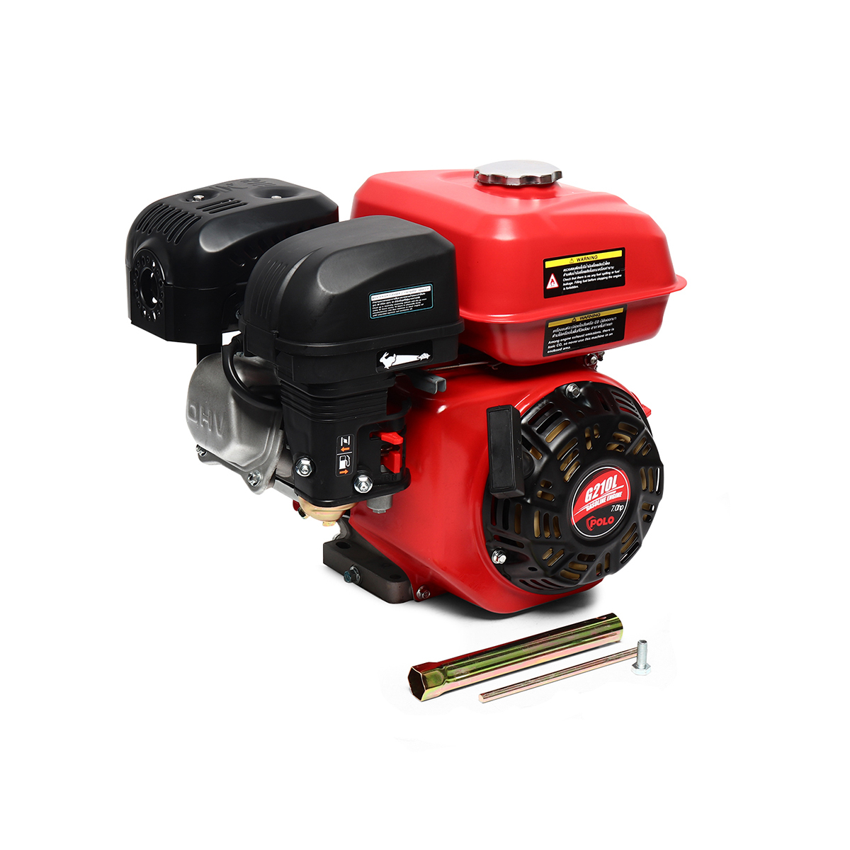 เครื่องยนต์เบนซิน(รุ่นเรือหางยาว) 7.0 Hp รุ่น G210L POLO
