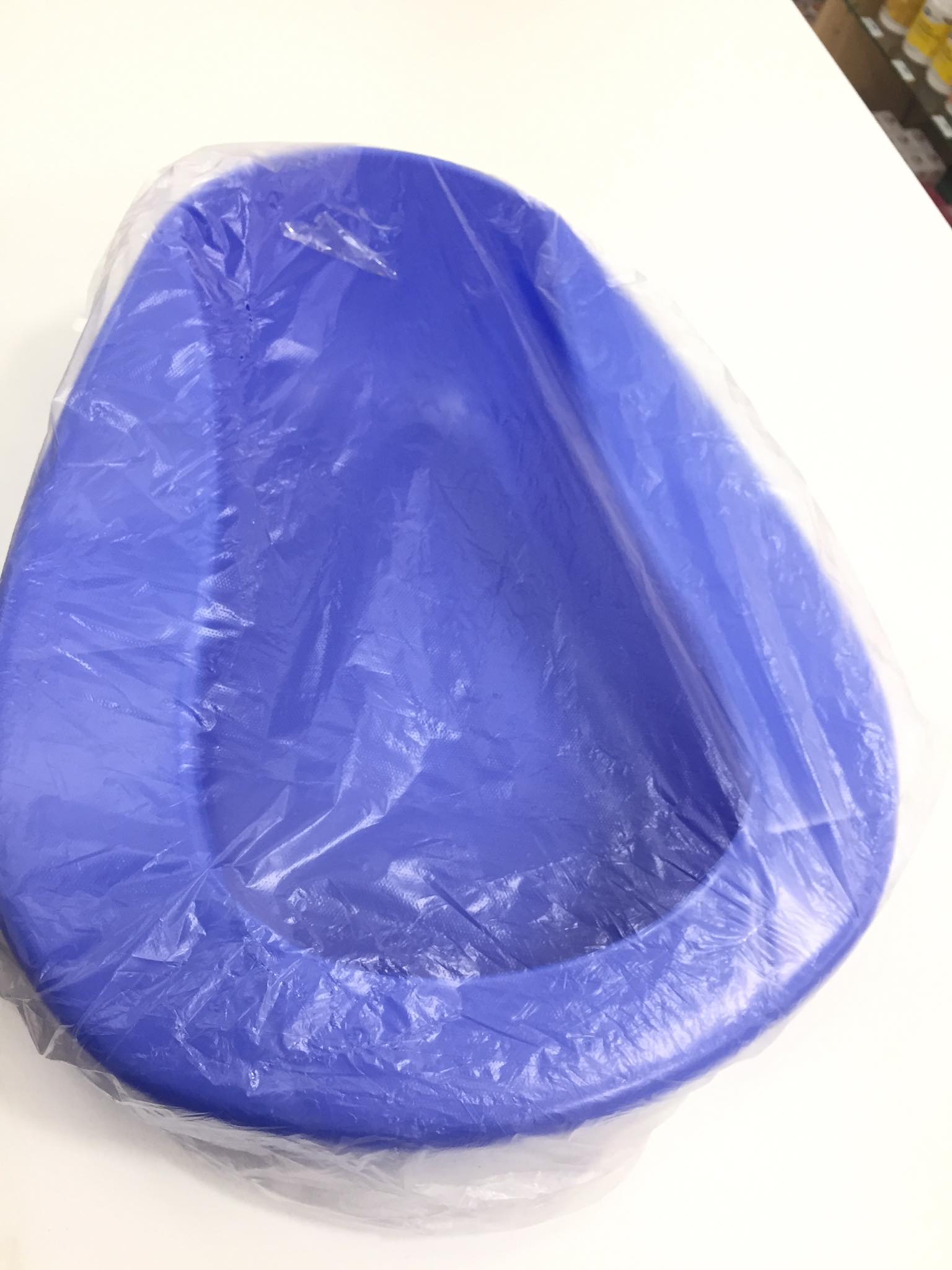 หม้อนอนพลาสติก (สีฟ้า) (MPPC). สำหรับผู้ป่วยติดเตียง