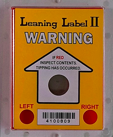 Leaning Label (สติ๊กเกอร์วัดการเอียงระหว่างขนส่ง) 1 กล่อง (100 ชิ้น) ราคารวม vat แล้ว