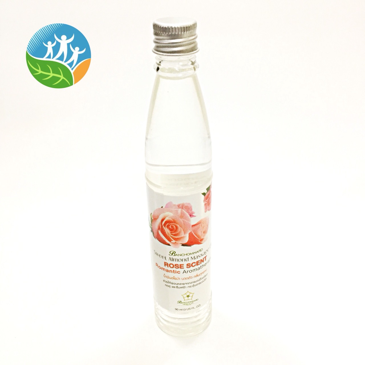 [บ้านชมนาท] น้ำมันอโรม่านวดตัว กลิ่นกุหลาบ 90ml.