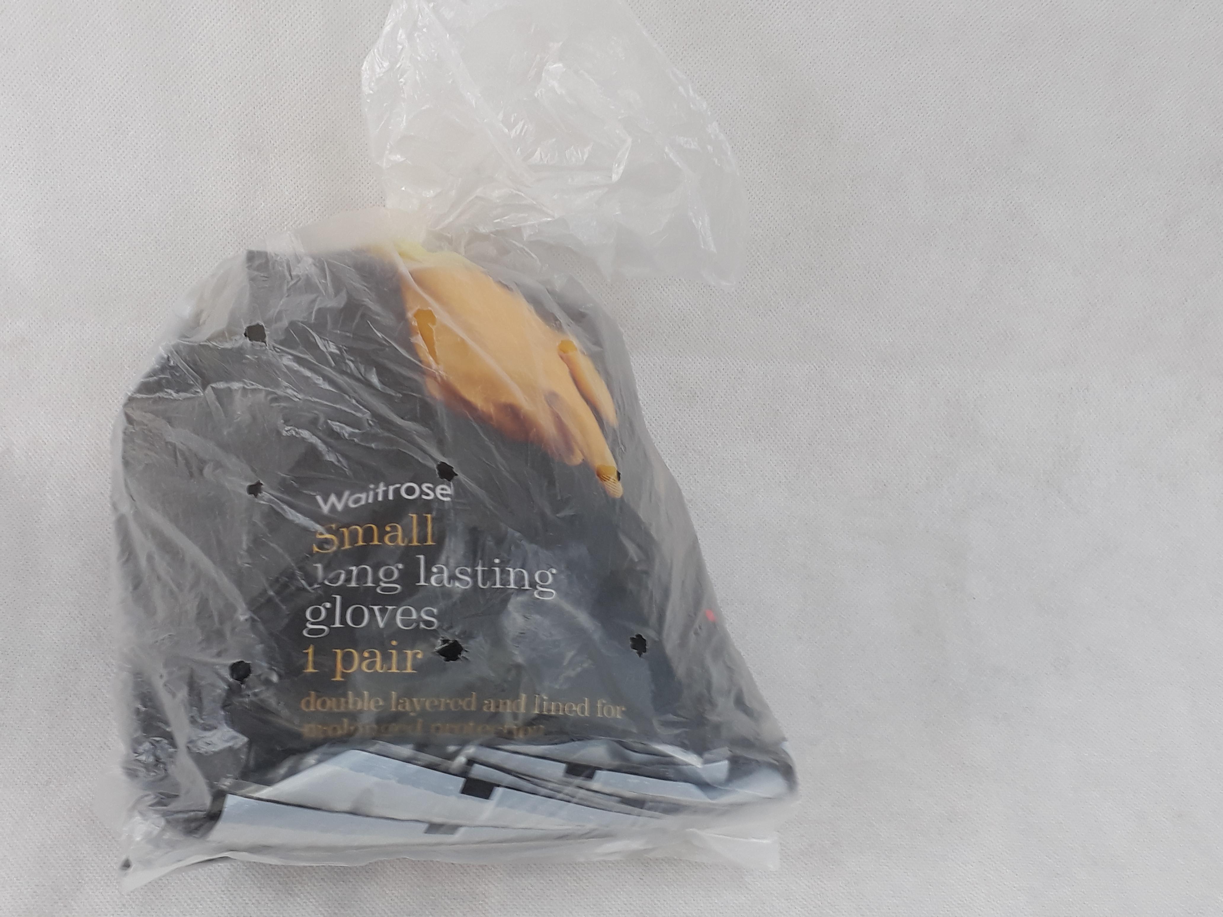 [ยกโหล 12 คู่] HHG04 ถุงมือแม่บ้าน ยาว 12 นิ้ว บรรจุ ฝ่ามือหยาบแบบรังผึ้ง มีซับใน