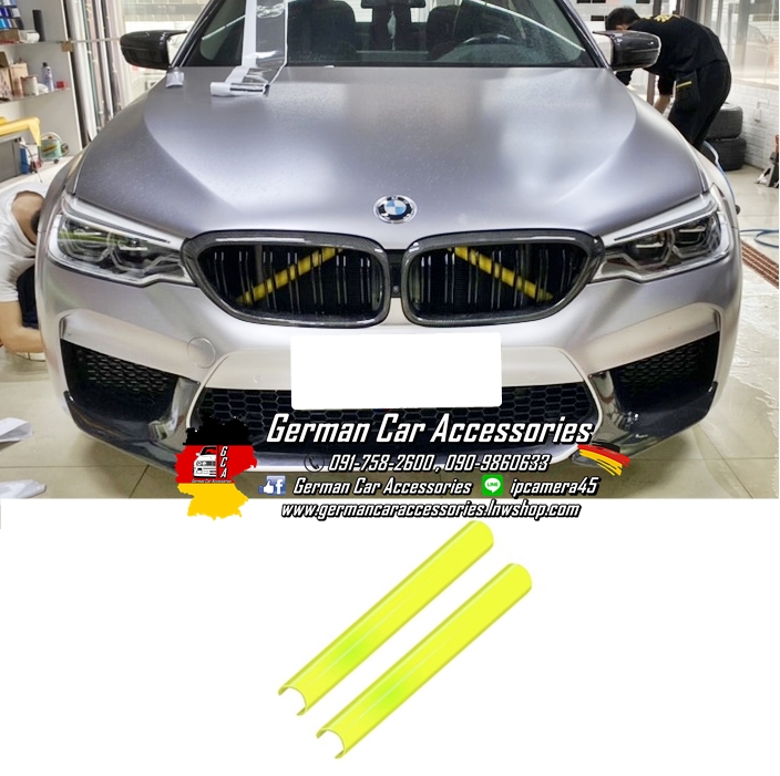 ครอบเสาหน้าหม้อน้ำBMW สีเหลือง